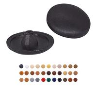 Confezione da 50 tappi per coperchio a vite Pozi diametro 12 mm, Pozidriv testa clip su coperture in plastica, tappo decorativo per mobili (50, nero S29)