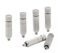 Confezione Da 50 Ugelli Nebulizzatori In Ottone Con Orifizio Filettato | Da 3/16 Pollice Da 0,1-0,5 Mm for Il Raffreddamento All'aperto Del Patio(5 Sections,Orifice Dia 0.15mm)