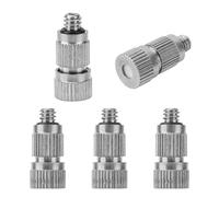 Confezione Da 50 Ugelli Nebulizzatori In Ottone Con Orifizio Filettato | Da 3/16 Pollice Da 0,1-0,5 Mm for Il Raffreddamento All'aperto Del Patio(2 Sections,Orifice Dia 0.4mm)