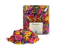 Confezione da 500 elastici multicolore per capelli, resistenti, non danneggiano i capelli, per neonati, bambini e adulti, antiscivolo, multiuso, accessori per capelli per trecce, code di cavallo e