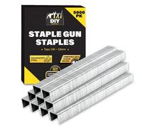 Confezione da 5000 graffette zincate da 10 mm per graffette tipo 140, graffette da 10 mm, resistenti, per tappezzeria, graffette di ricambio per graffette zincate