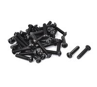 Confezione Da 50pz Con Vite A Testa Esagonale Con Bulloni, Nero,M6x30mm