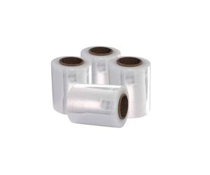 Confezione da 53 bobine di film estensibile trasparente mini roll, spessore 23 my e altezza 12,5 cm