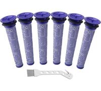 Confezione da 6 + 1 pre-filtri per Dyson DC58, DC59, DC61, DC62, DC74, V6, V7, V8, ricambio # 965661-01