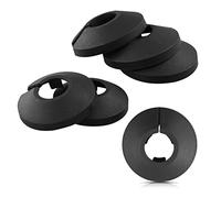 Confezione da 6,15 mm di copertura per tubi in plastica nera per tubi divisi in plastica leggera per tubi da parete decorazione