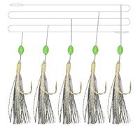 Confezione da 6 ami da 30 ami da pesca per sgombro per una pesca efficace, perfetti per uso da riva e spiaggia