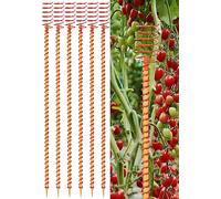 Confezione da 6 antenne da giardinaggio in rame per elettrocoltura da 33 cm, pali per piante elettroculturali, filo di rame per pali da giardino, anelli tensori in rame, aste di supporto per bobina