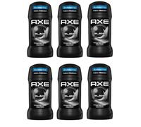 (CONFEZIONE DA 6) ASCIA NERO DEODORANTE STICK DA UOMO 6x50ML ALLUMINIO OMAGGI...