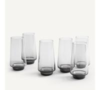 Confezione da 6 bicchieri da acqua, modello alto, Spiga Grigio TU