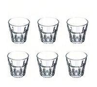 Confezione da 6 bicchieri da vino senza stelo in cristallo trasparente extra large con fondo spesso, bicchieri da whisky, bicchieri da acqua con motivo vintage a imitazione del gambo alto, bicchieri d