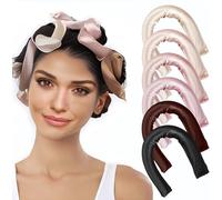 Confezione da 6 bigodini senza calore, senza calore, per tutti i tipi di capelli, bigodini per capelli lunghi, ricci in raso Jumbo Flexi Rods per dormire (colore A)