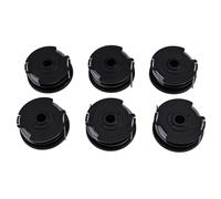 Confezione da 6 bobine a doppia linea con 2 coperture per Bosch ART 24 27 30 e ART 30-36 LI- Sostituisce F016800351-6,1 m filo di nylon per decespugliatore - Ricambio copertura testa ABS