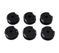 Confezione da 6 bobine per decespugliatore con 2 coperture per Bosch ART 24 27 30 e 30-36 LI, sostituisce F016800351, filo di nylon Dual Line da 6,1 m, copertura della testa in ABS, facile