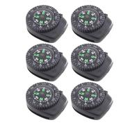 Confezione da 6 bussole affidabili, alla moda, per viaggi quotidiani ed esplorazioni, compagne di viaggio