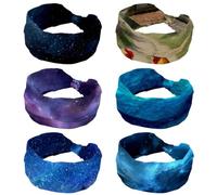 Confezione da 6 cerchietti per capelli da donna, annodati intrecciati, larghi, antiscivolo, motivo gallo in stile country, morbidi ed elastici, per ragazze