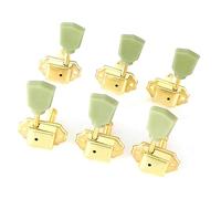 Confezione da 6 chiavi per accordatura per chitarra 3L3R Perni di accordatura per corde Testa per chitarra sintonizzatore retrò Testa Dell'accordatore Per Chitarra (Color : Gold)