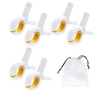Confezione da 6 clip per asciugamani da spiaggia con 1 organizer con coulisse, clip bucato, punte bucato, mollette vestiti, antiscivolo sicurezza sedie a sdraio,spiaggia, giardino, piscina, lettini