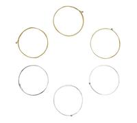 Confezione da 6 Corde di Ricambio per Chitarra - Acciaio Inossidabile di - Lisce e Piene - Suono Nitido e Pieno - Ideale per Chitarristi Folk Classici