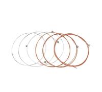 Confezione da 6 corde professionali per chitarra acustica, 6 corde per chitarra folk, in acciaio, set di ferite