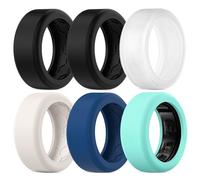 Confezione da 6 cover compatibili con RingConn Gen 2/Gen 2 Air/Gen 1 Protector/Samsung Galaxy Ring, texture antiscivolo, antigraffio, in silicone elastico, accessori per uomini e donne, per allenarsi