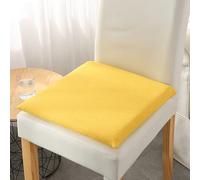 Confezione da 6 cuscini in memory foam per sala da pranzo, con fondo in silicone antiscivolo, traspiranti e in lino, per sedie da cucina, giardino, ufficio