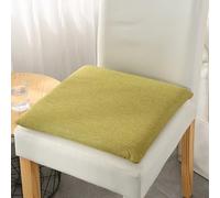 Confezione da 6 cuscini per sedie in memory foam per sala da pranzo e ufficio, con fondo in silicone antiscivolo, traspiranti, in lino, per sgabelli da giardino e cucina