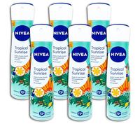 Confezione da 6 deodorante Nivea Tropical Sunrise spray 6 x 150 ml