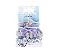 Confezione da 6 elastici Frozen - Design multicolore - realizzati con materiali resistenti - diverse stampe e forme - Prodotto originale progettato in Spagna