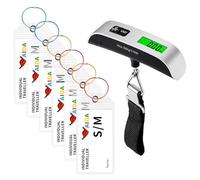 Confezione da 6 etichette per valigie e crociere - Etichette impermeabili trasparenti AIDA con nastro in metallo per Aida TUI La mia nave (6 pezzi, 19 x 11 cm)