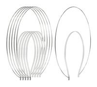 Confezione da 6 fasce per capelli sottili in metallo argento con corona della regina della dea angelo, fascia per capelli sottili, per lavori fai da te, feste di Halloween, costumi per capelli