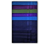 Confezione da 6 fazzoletti da uomo, 100% cotone, 43 cm x 43 cm, blu marino, viola, orchidea scura, azzurro, verde foresta, foglia di tè, 43 cm