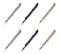 Confezione Da 6 Fermagli Per Capelli Con Strass Scintillanti, Fermagli Per Capelli In Metallo, Fermagli Per Capelli Decorativi Per Acconciatura, Accessori Per Capelli Per Donna