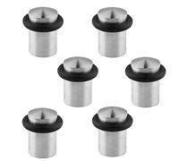 Confezione da 6 fermaporta in acciaio inossidabile con gomma per porte di passaggio, misura 28 mm | Bloccanti per porte - Evita urti e protegge la parete