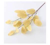 Confezione Da 6 Fiori Artificiali Di Lusso Real-Touch Di Eucalipto For Decorazioni Da Tavola For Matrimoni, Centrotavola For Giardino E Composizioni For Feste(Yellow)
