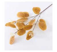 Confezione Da 6 Fiori Artificiali Di Lusso Real-Touch Di Eucalipto For Decorazioni Da Tavola For Matrimoni, Centrotavola For Giardino E Composizioni For Feste(Brown)