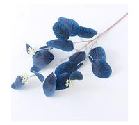 Confezione Da 6 Fiori Artificiali Di Lusso Real-Touch Di Eucalipto For Decorazioni Da Tavola For Matrimoni, Centrotavola For Giardino E Composizioni For Feste(Dark blue)