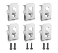 Confezione da 6 ganci clip da cintura per trapano 20V N268241 N169778 DCD980 DCD985 DCD780 pezzi di ricambio in acciaio con viti