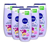 Confezione da 6 gel doccia Nivea Kids 3 in 1, shampoo e balsamo, incantevole profumo di bacche, 6 x 250 ml