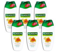 Confezione da 6 gel doccia Palmolive crema latte e miele, 6 x 250 ml