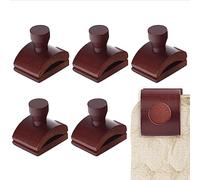 Confezione da 6 grucce da parete in mogano per mostrare il tuo lavoro, ganci per tappezzeria extra larghi e resistenti per pareti, facili da installare, clip per appendere trapunte con hardware