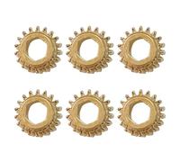 Confezione da 6 ingranaggi esagonali per chitarra esagonale, parte per chitarra classica, struttura in ferro, parti di design antiscivolo