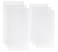 Confezione da 6 inserti inferiori in plastica rettangolari per borsette, per borse da borsa, trasparenti, stabilizzanti, per borse fai da te, borse, zaini, accessori inferiori