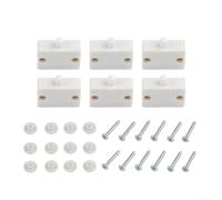 Confezione da 6 interruttori per porta dell'armadio, LED normalmente chiuso, per luce dell'armadio, accensione e spegnimento automatico quando si apre, compatto, 33 x 23 x 10 mm, materiale PC