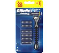 Confezione da 6 lame GILLETTE SENSORE ricariche rasoio rasatura gilet ORIGINALE
