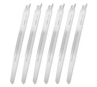 Confezione da 6 lame per sega a sciabola in acciaio inox da 230 mm, per carne e ossa congelate, lama da 23 cm per alimenti, ghiaccio e legno, antiruggine e universale