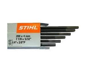 Confezione da 6 lime per motosega Stihl da 5,5 mm, 7/32", di ISE