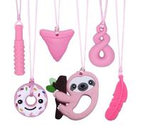 Confezione da 6 massaggiagengive masticabili per bambini con autismo, ADHD, bisogni morsi, giocattoli sensoriali da masticare per bambini autistici