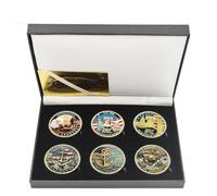 Confezione da 6 monete commemorative per il 250° anniversario dell'esercito degli Stati Uniti e del Corpo dei Marines (stile 2-6 pezzi)