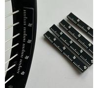 Confezione da 6 nastri per racchette da tennis, 4 g per pezzo, in silicone, per ottimizzare l'equilibrio della testa, per regolare la luce della testa/sensazione di pesantezza, tagliato con precisione