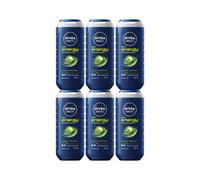 Confezione da 6 NIVEA MEN Energy Gel Doccia Estratto di Menta 250ml Corpo...